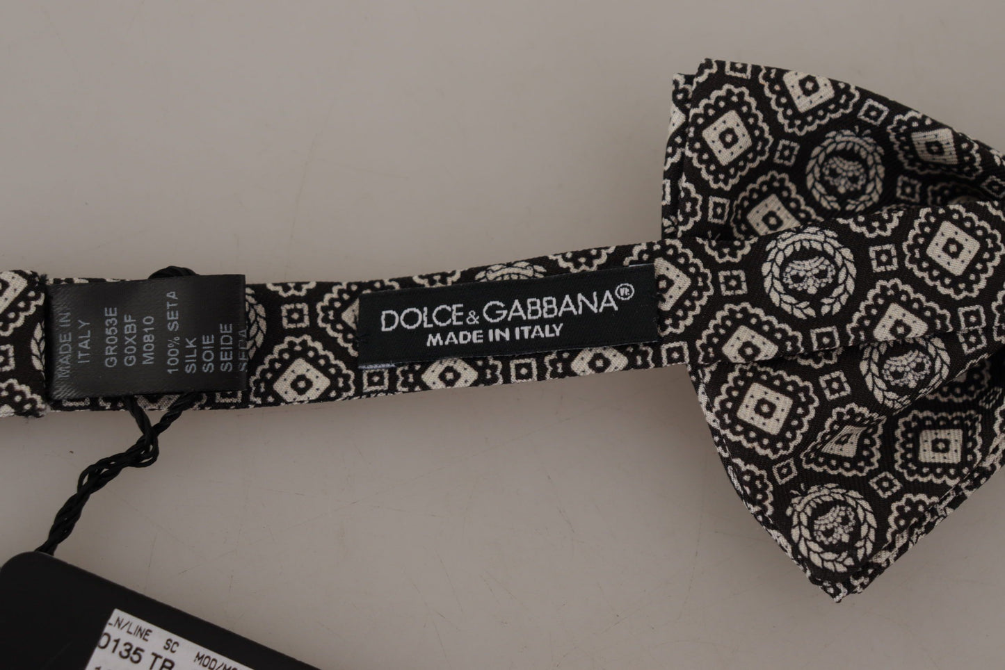 Dolce & Gabbana Elegant Black Silk Bow Tie