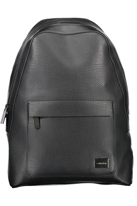 Calvin Klein Black Polyurethane Men Backpack