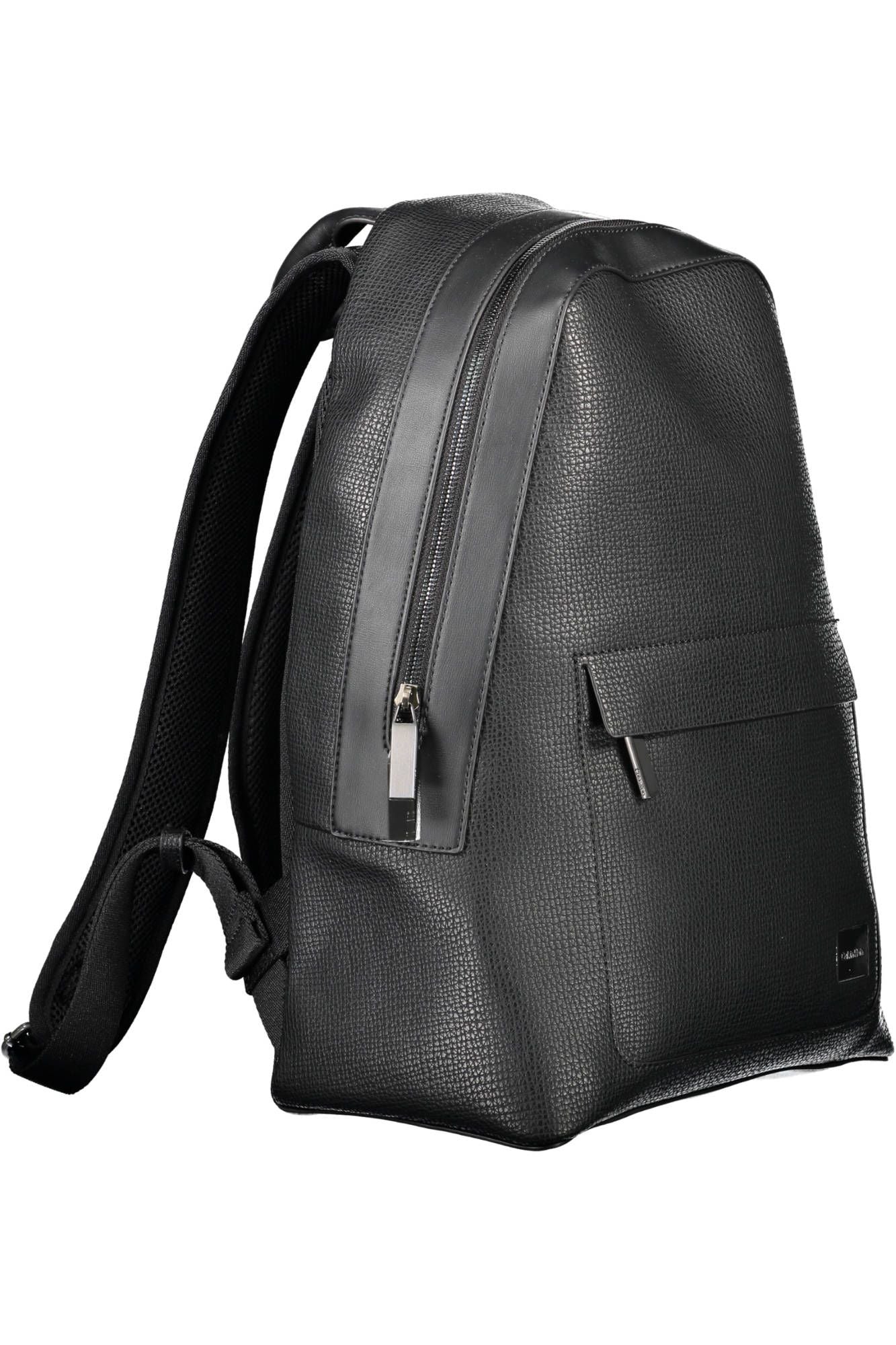 Calvin Klein Black Polyurethane Men Backpack