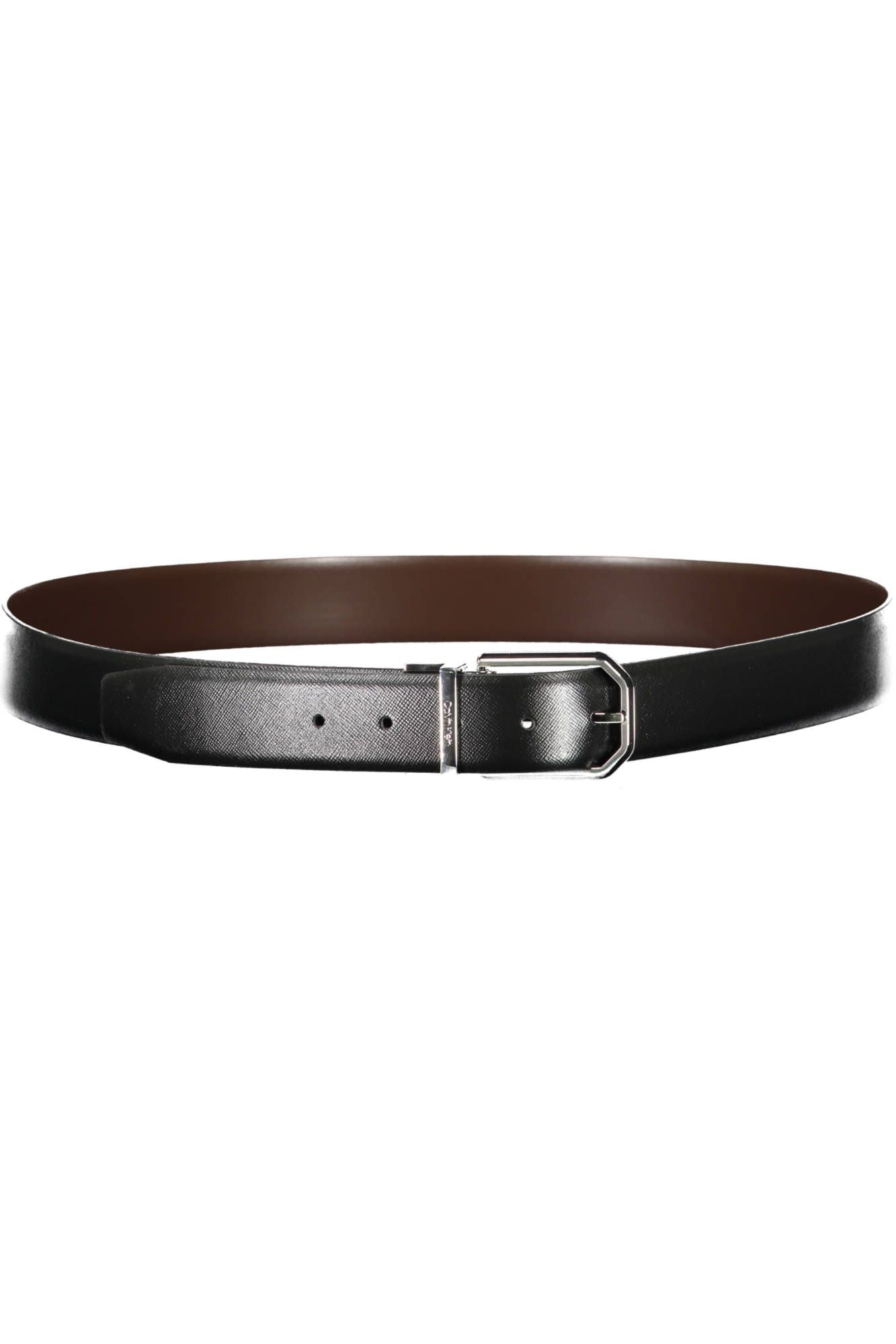 Calvin Klein Black Leather Men Belt