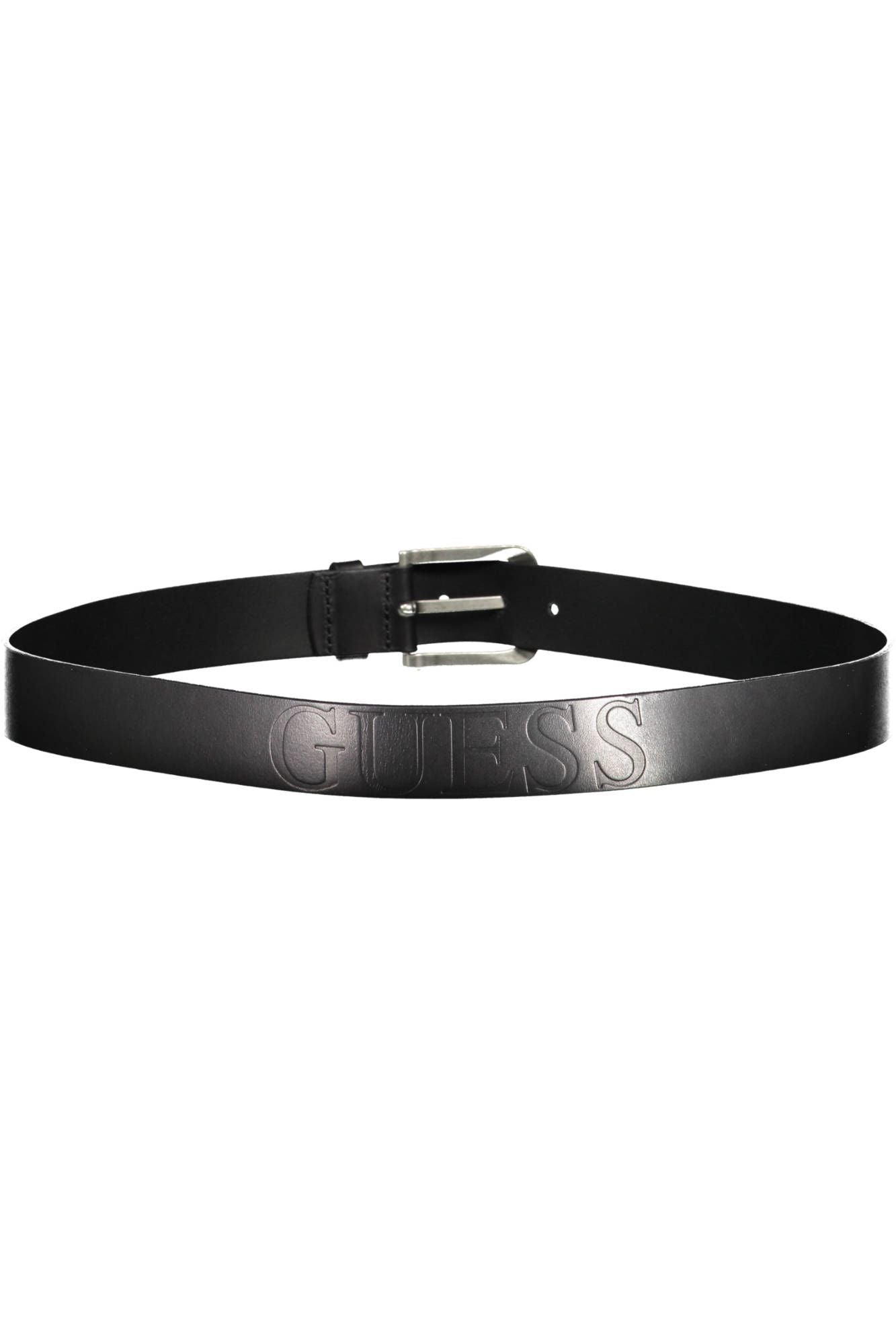 Guess Jeans Black Leather Men Belt