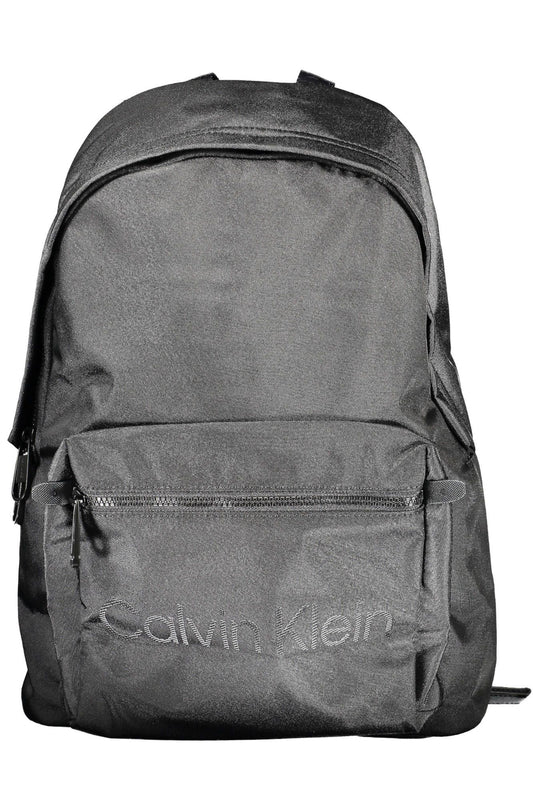 Calvin Klein Black Polyester Men Backpack