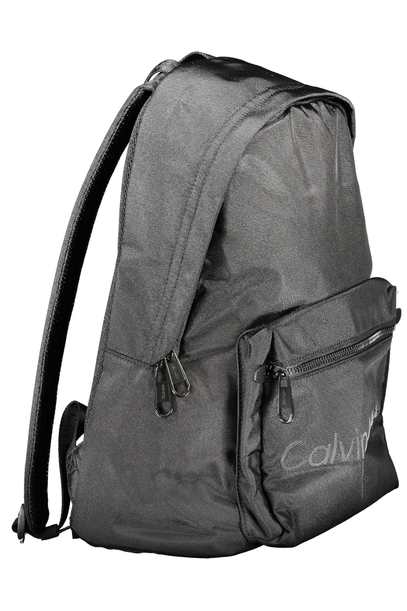 Calvin Klein Black Polyester Men Backpack