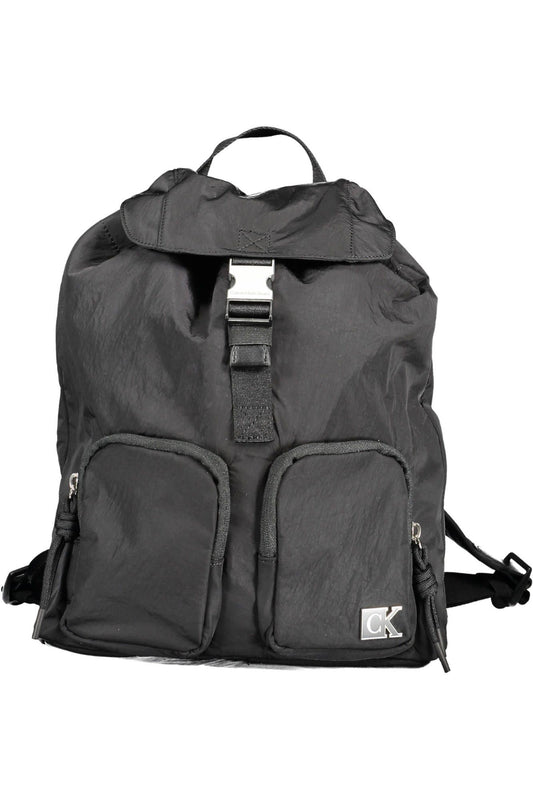 Calvin Klein Black Nylon Women Backpack