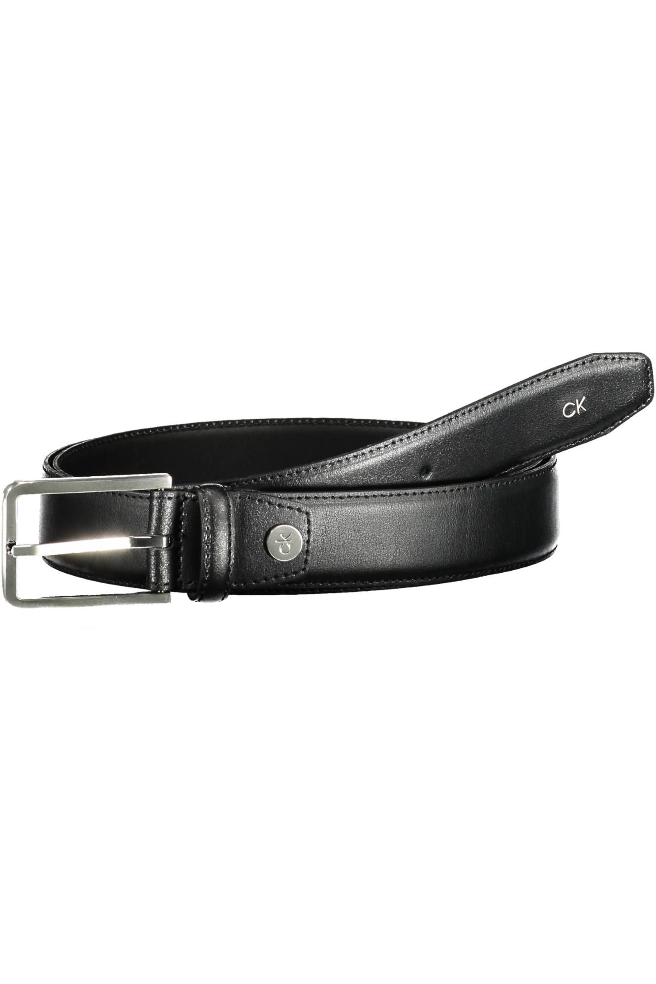 Calvin Klein Black Leather Men Belt