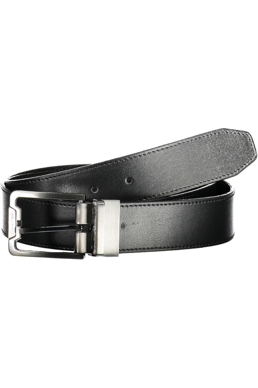 Calvin Klein Black Leather Men Belt