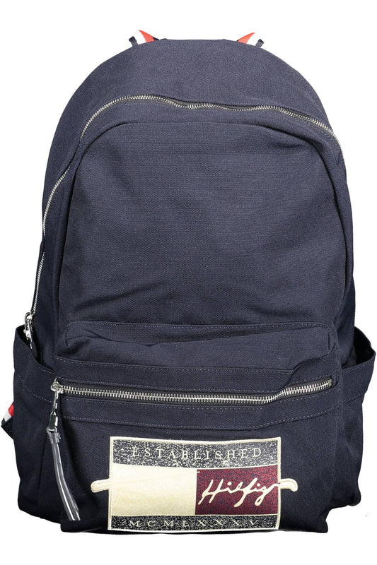 Tommy Hilfiger Blue Polyester Men Backpack