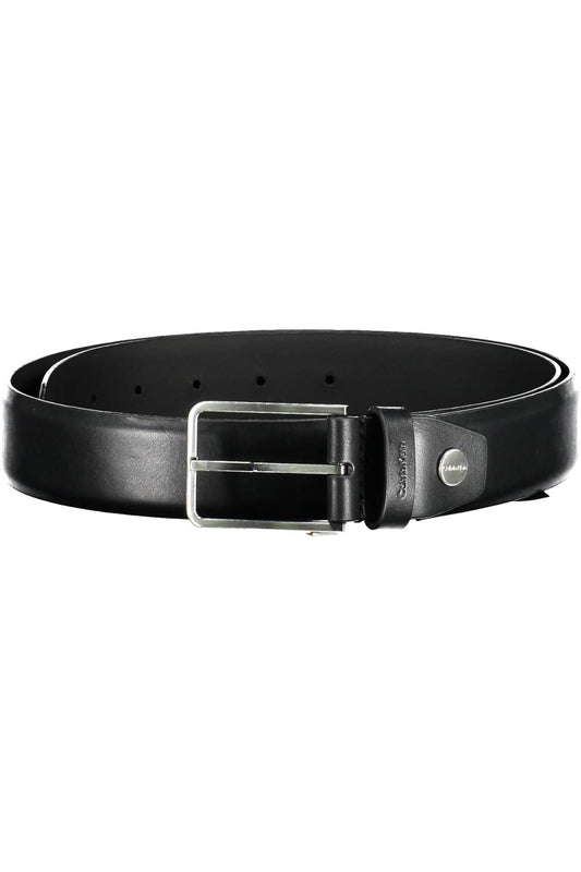 Calvin Klein Black Leather Men Belt