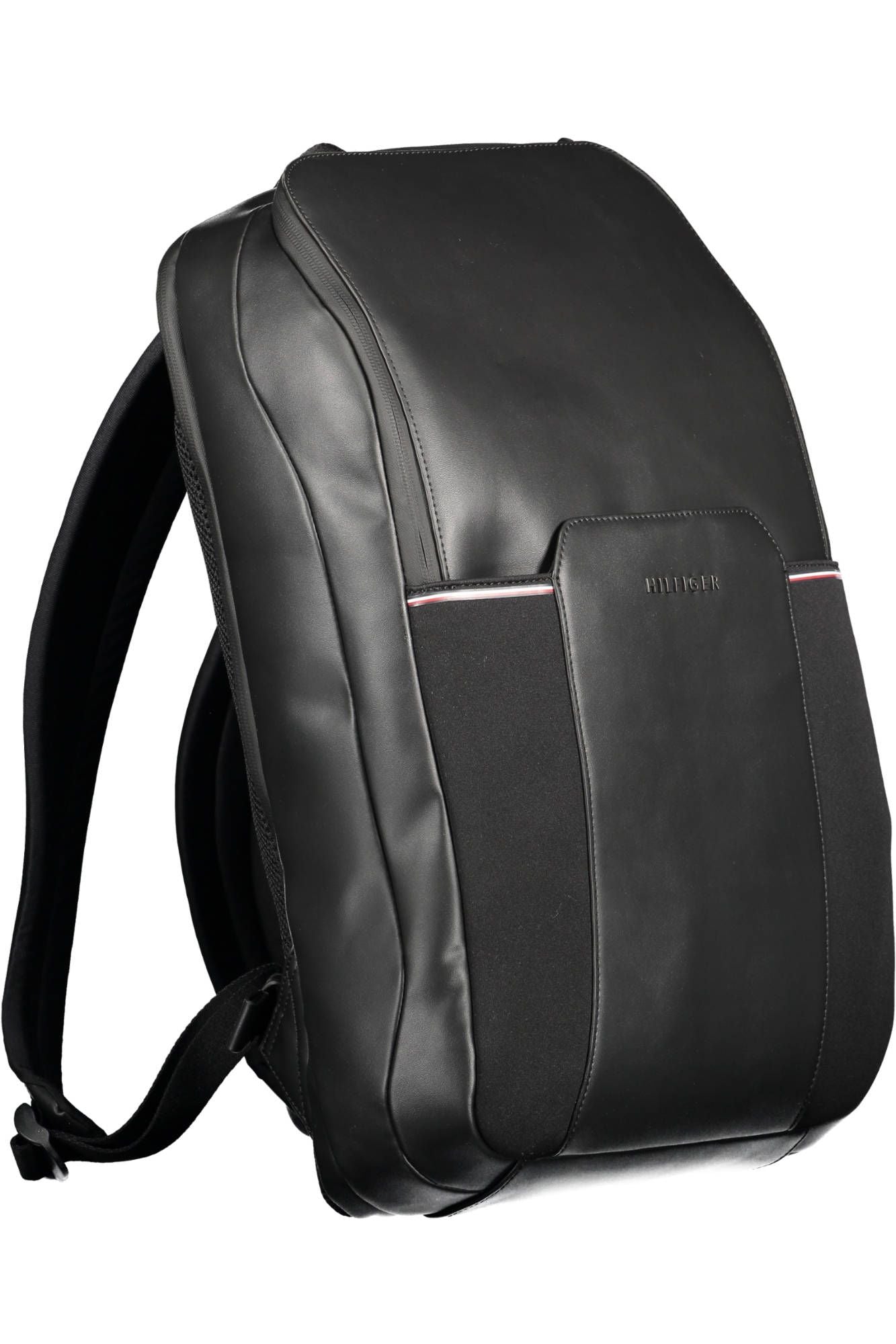 Tommy Hilfiger Black Polyester Men Backpack