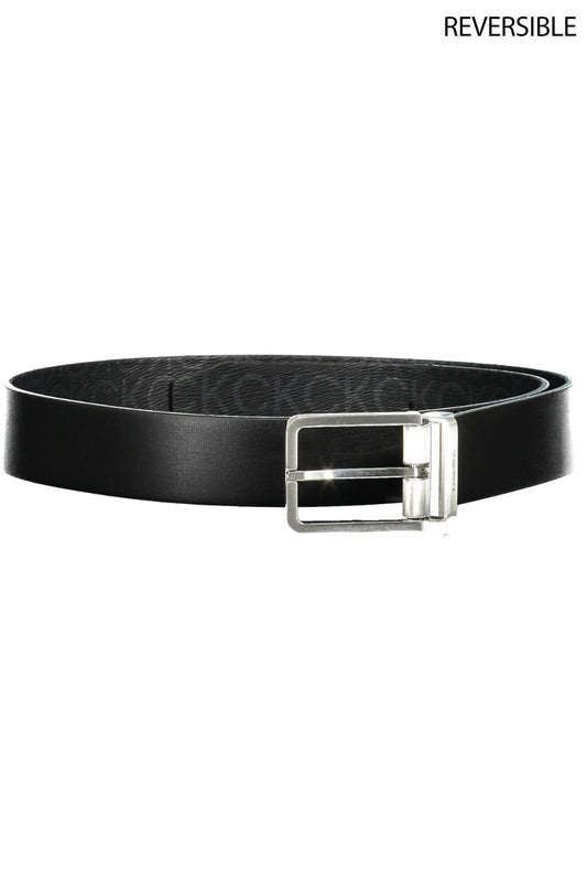 Calvin Klein Black Leather Men Belt