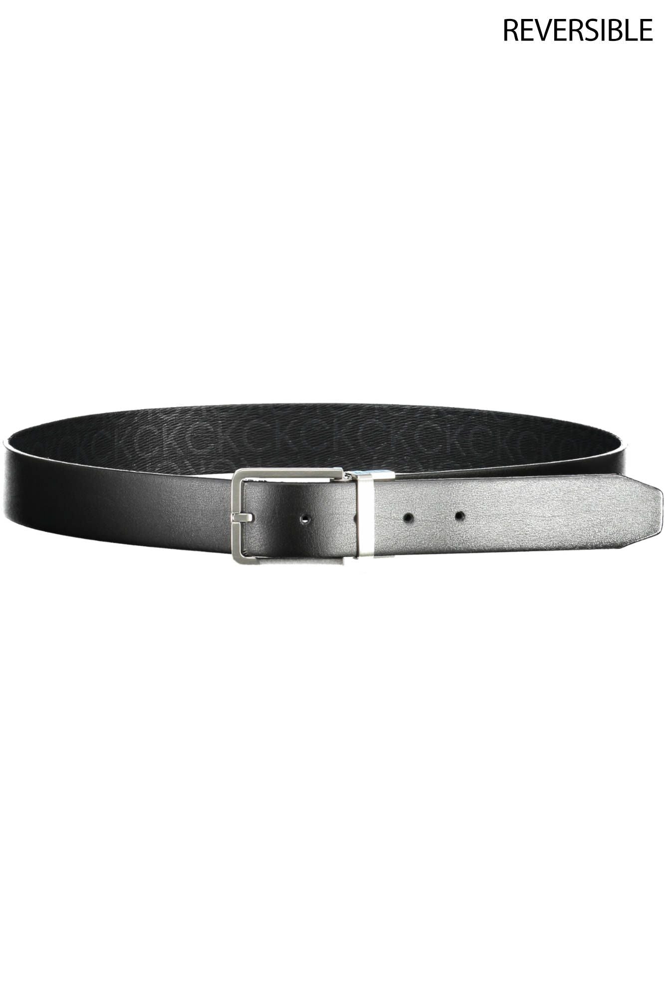 Calvin Klein Black Leather Men Belt