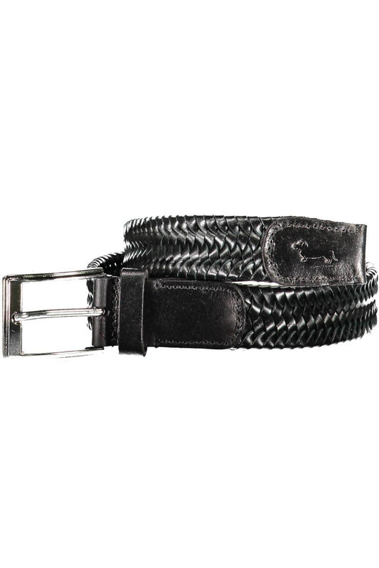 Harmont & Blaine Black Leather Men Belt