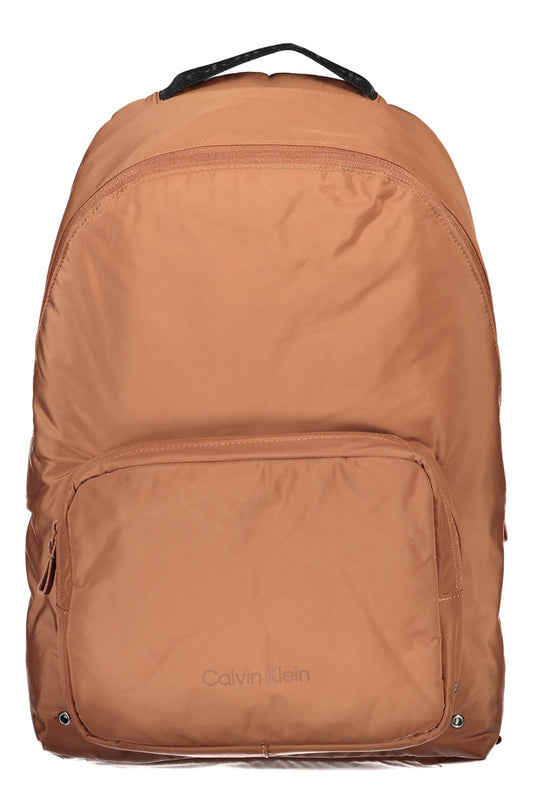 Calvin Klein Brown Recycled Polyester Men Backpack