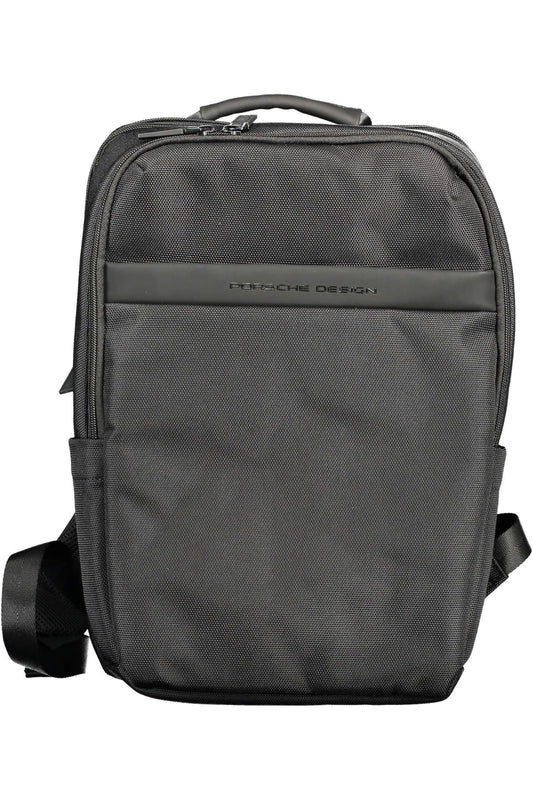 Porsche Design Black Polyester Men Backpack