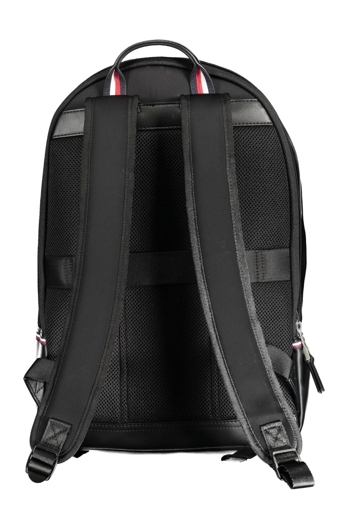 Tommy Hilfiger Black Polyester Men Backpack