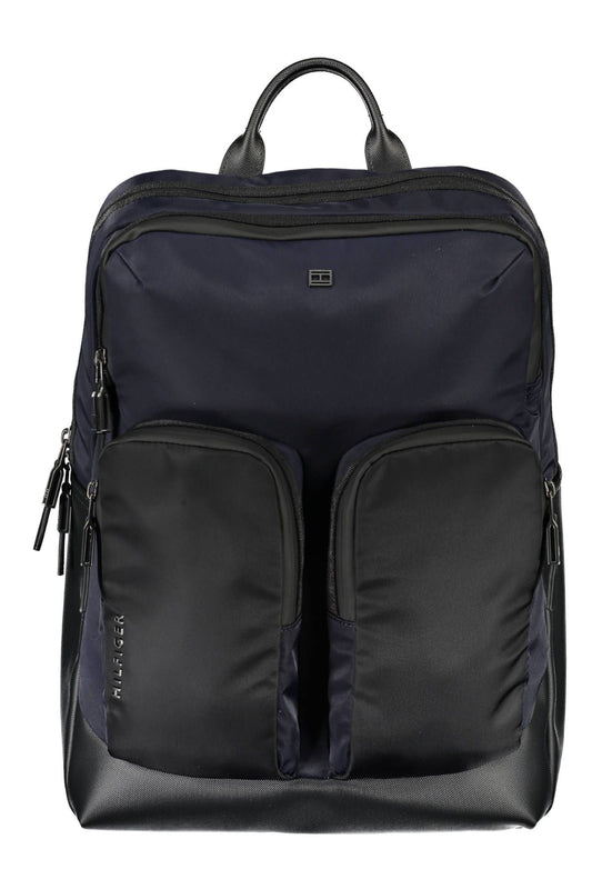 Tommy Hilfiger Blue Polyurethane Men Backpack