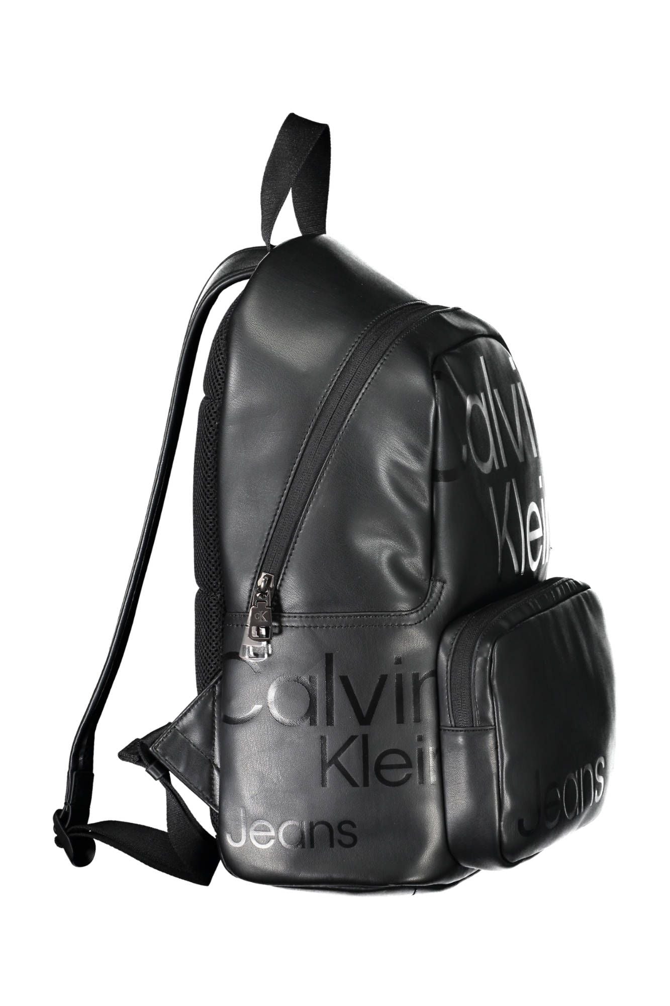 Calvin Klein Black Polyurethane Men Backpack