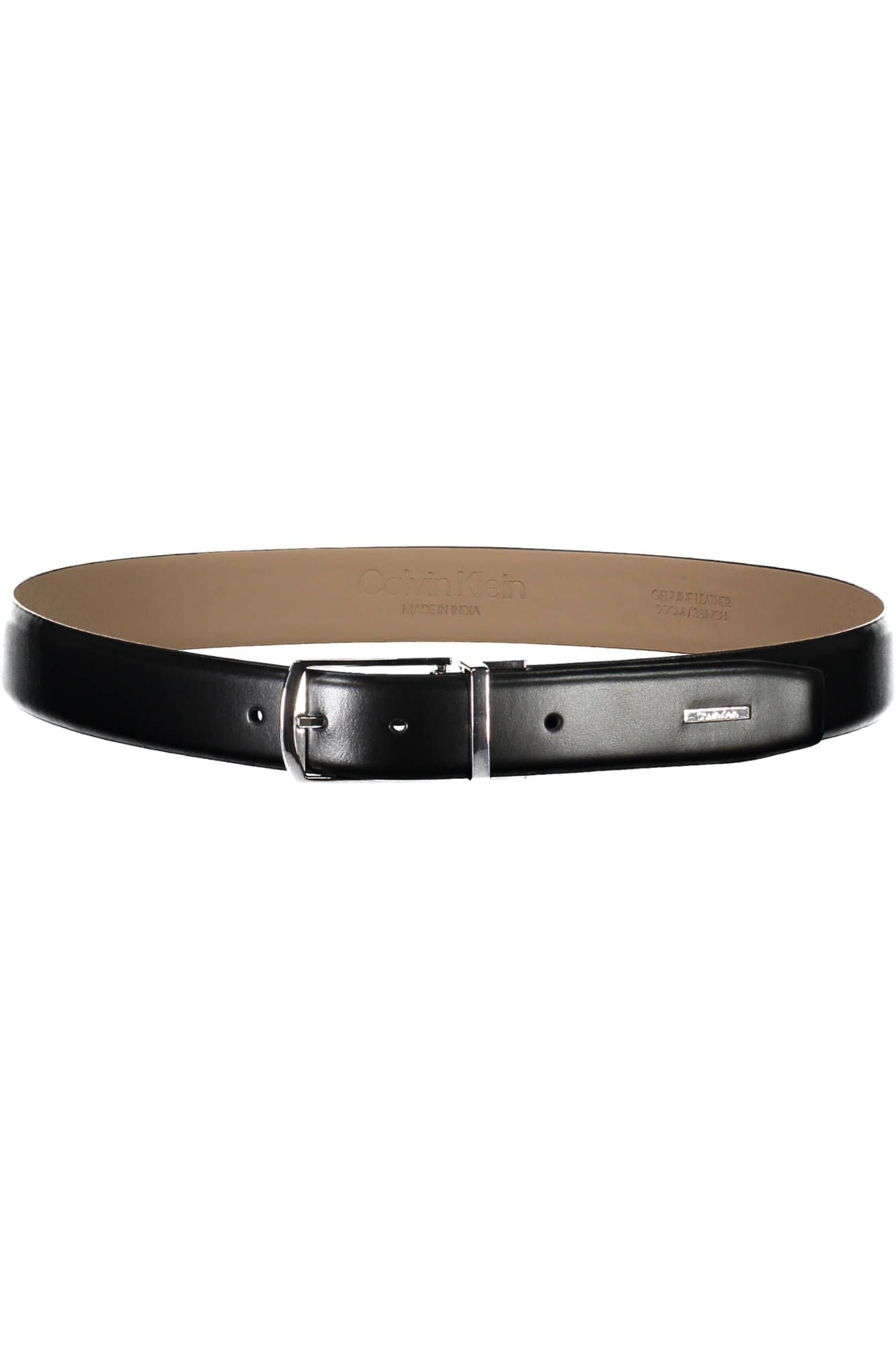 Calvin Klein Black Leather Men Belt