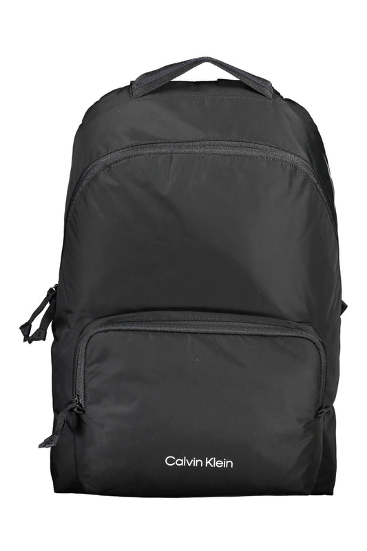 Calvin Klein Black Polyester Men Backpack