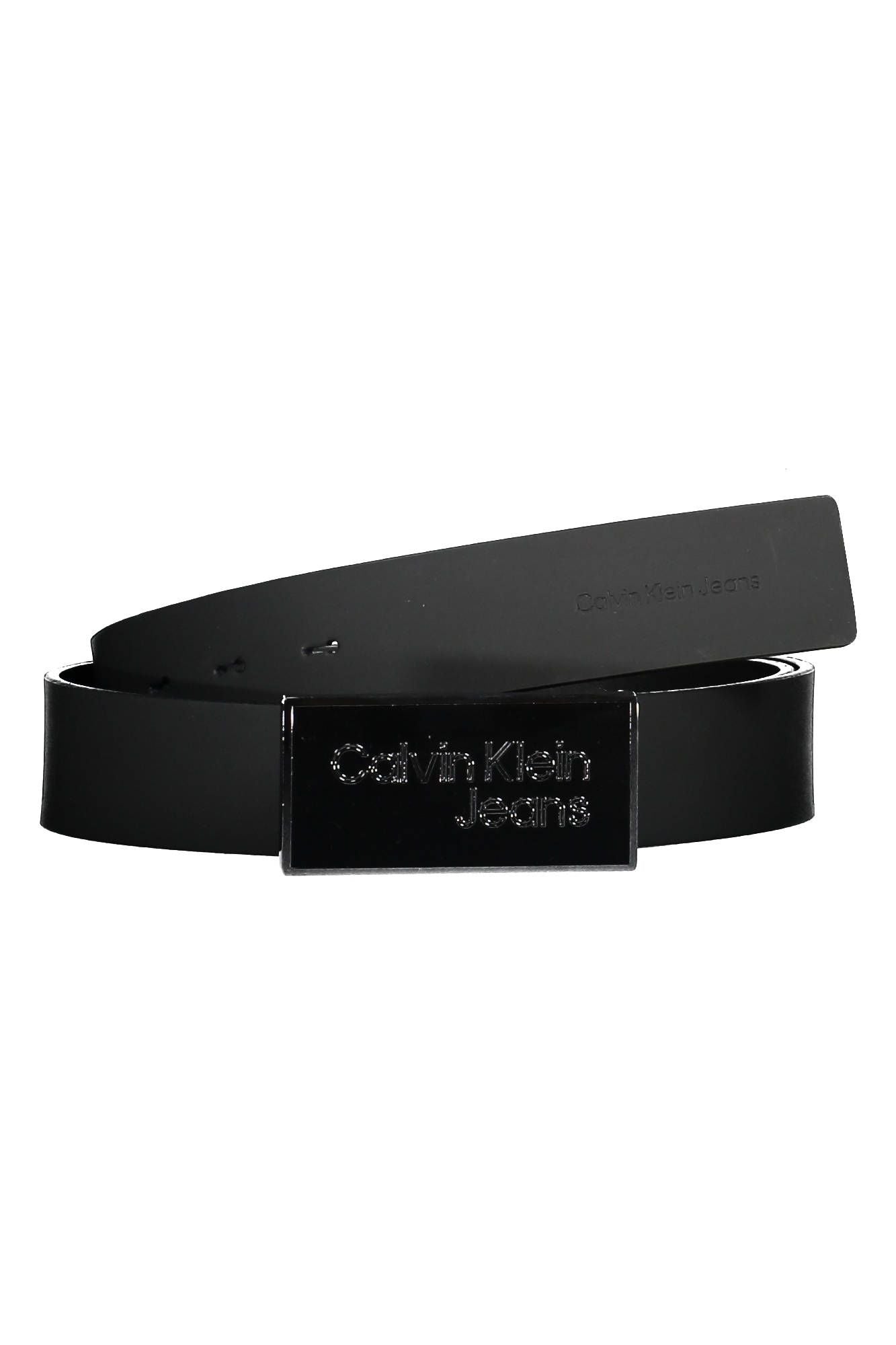 Calvin Klein Black Leather Men Belt