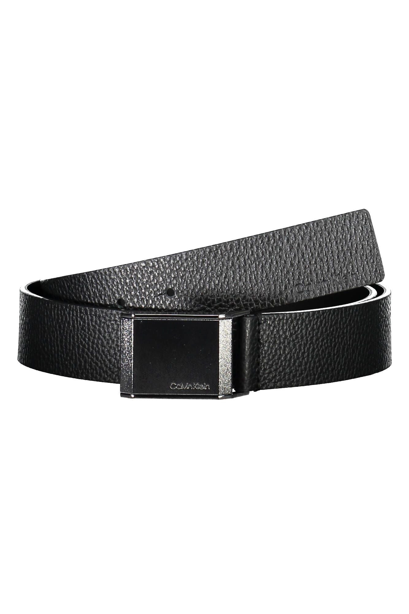 Calvin Klein Black Leather Men Belt