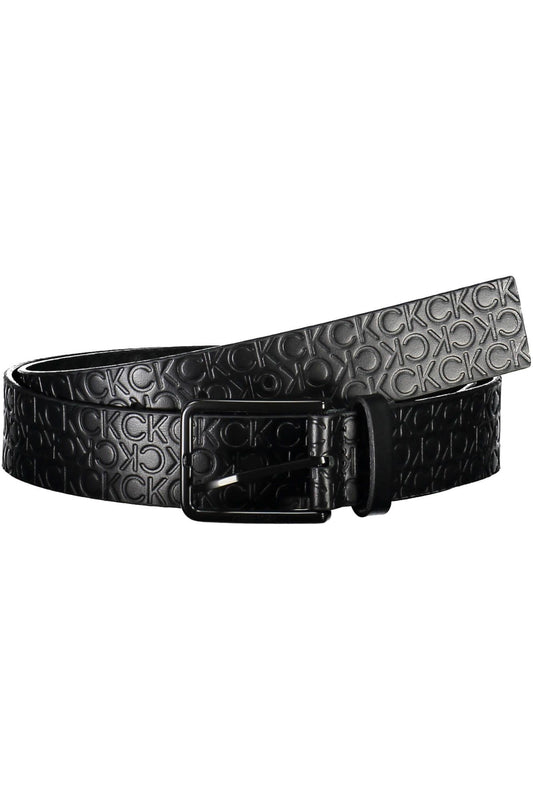 Calvin Klein Black Leather Men Belt