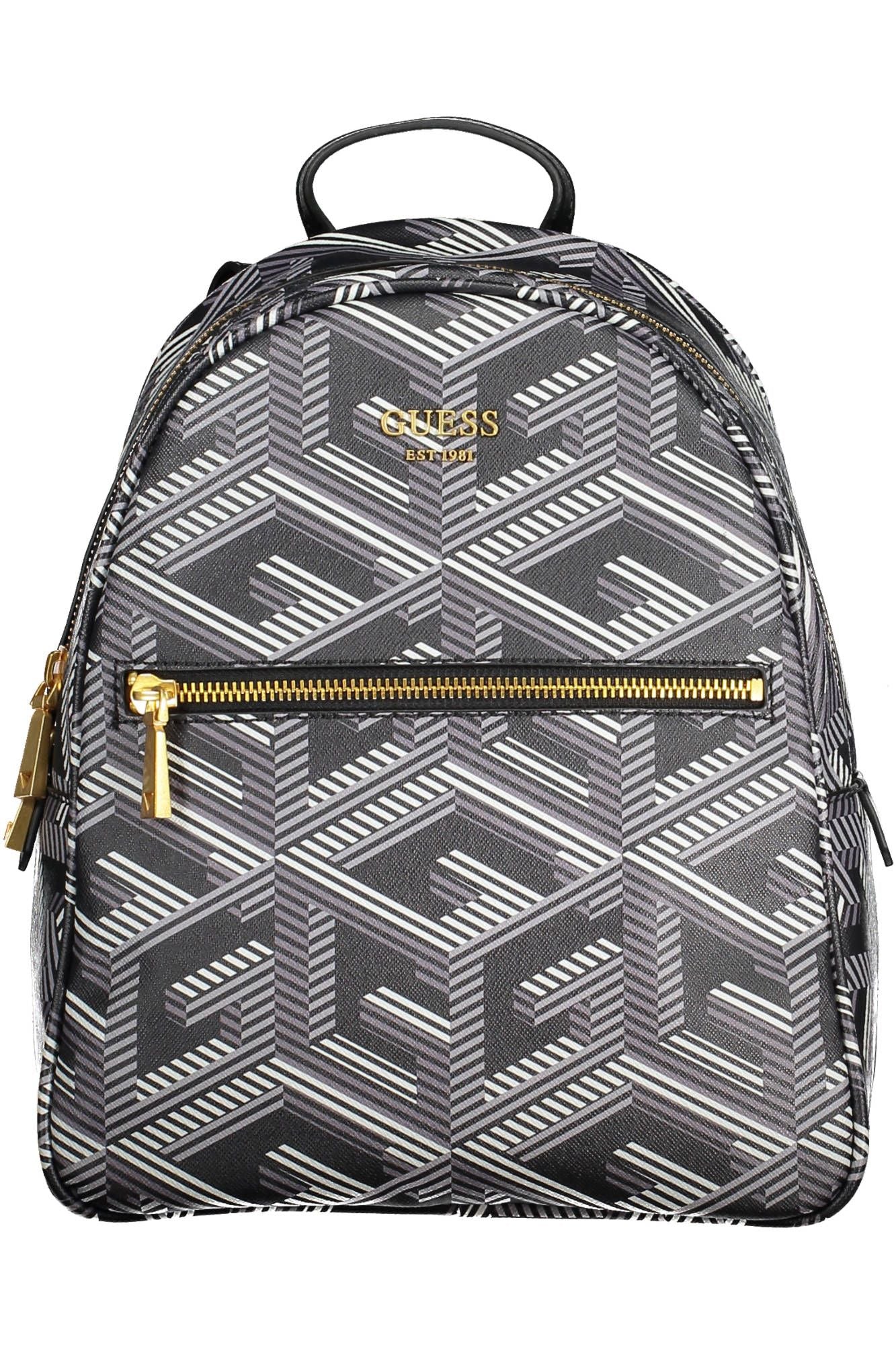 Guess Jeans Black Polyurethane Women Backpack