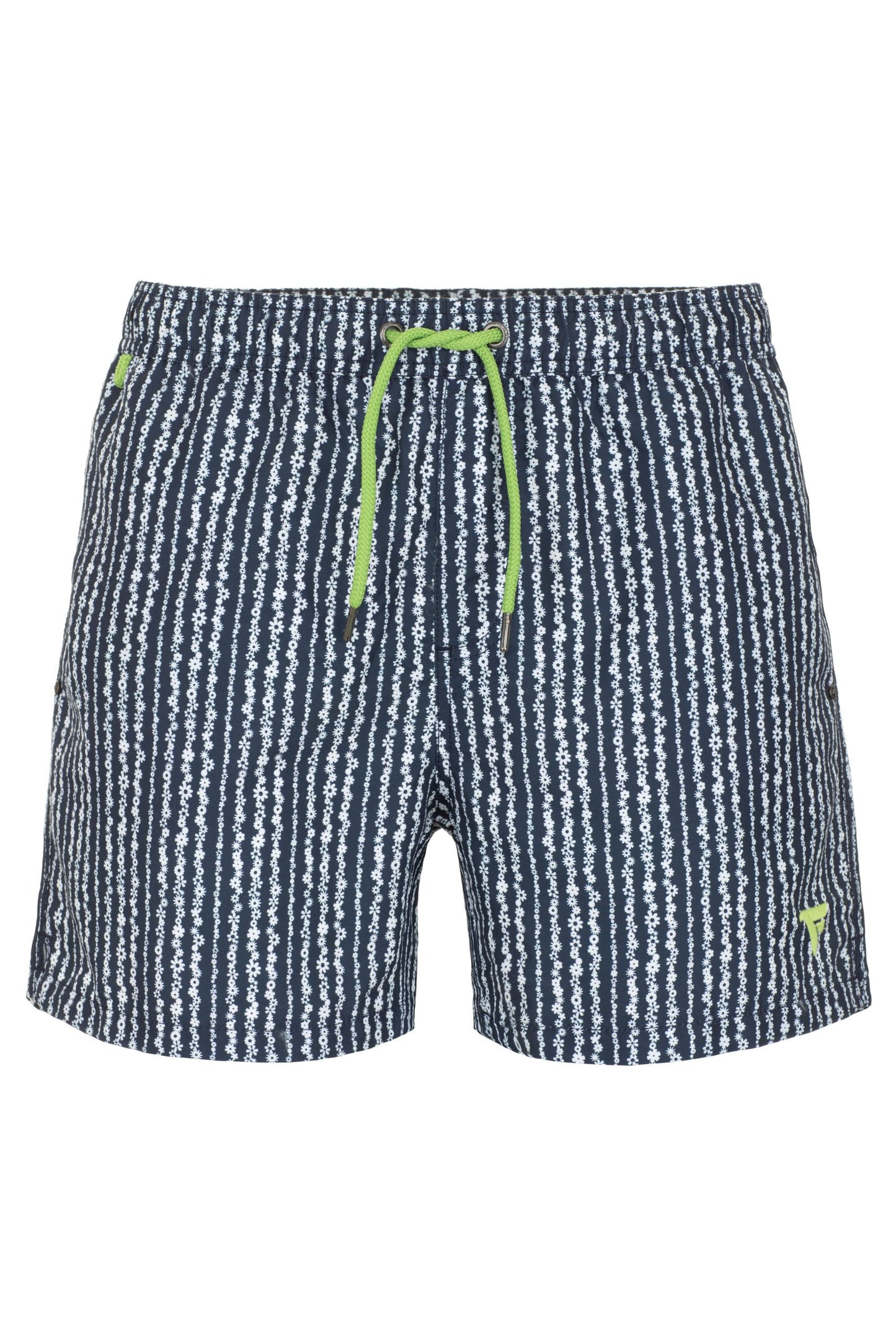 Fred Mello Blue Polyester Men Swim Short