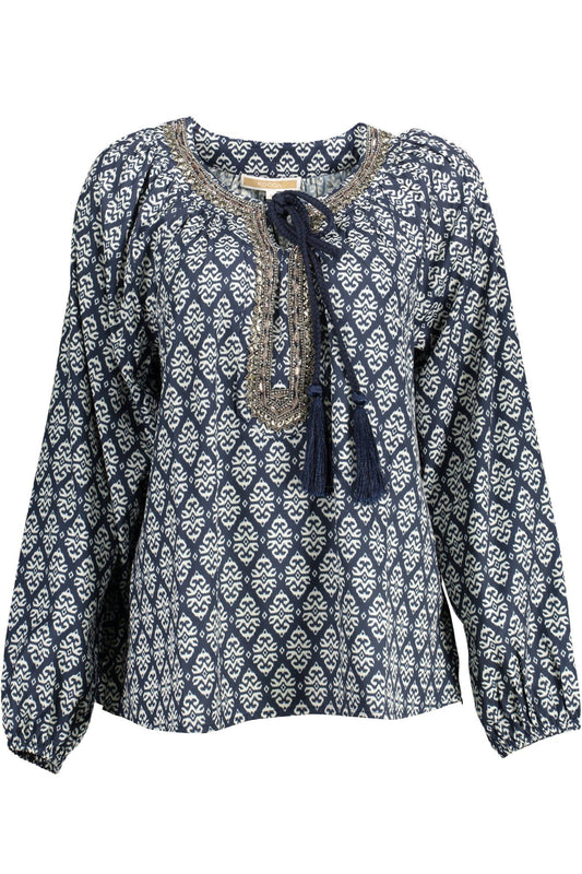 Kocca Blue Polyester Women Blouse