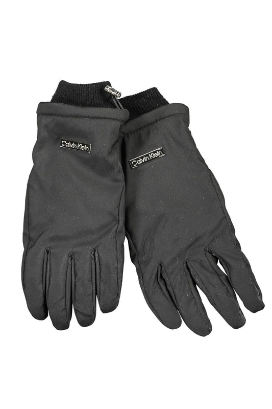 Calvin Klein Black Polyester Men Glove