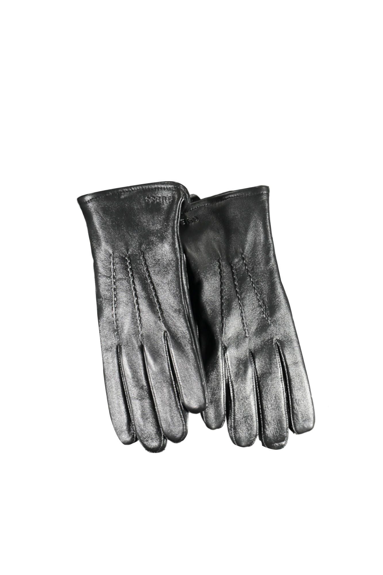 Guess Jeans Black Leather Men Glove