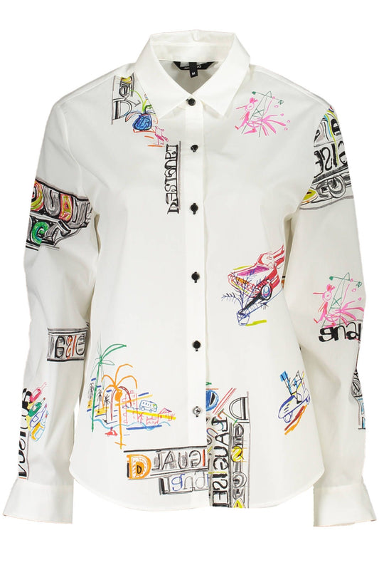 Desigual White Cotton Women Shirt