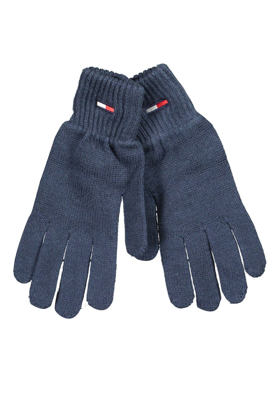 Tommy Hilfiger Blue Cotton Men Glove