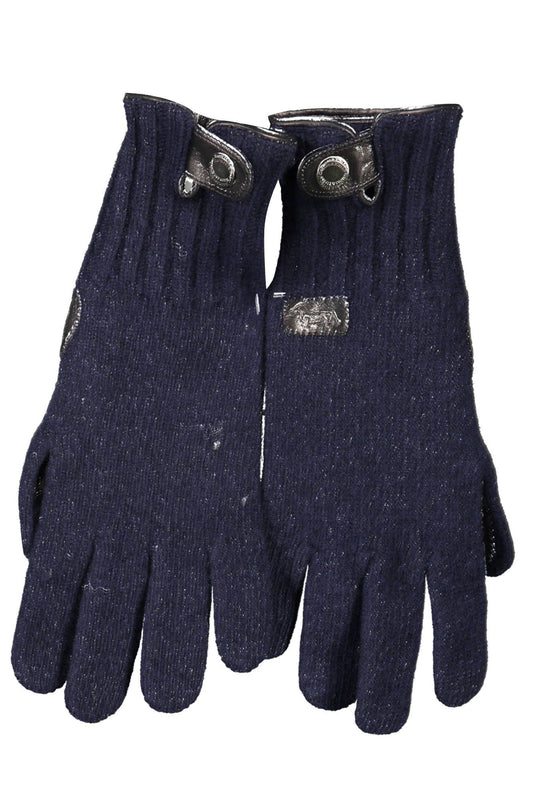 Harmont & Blaine Blue Wool Men Glove