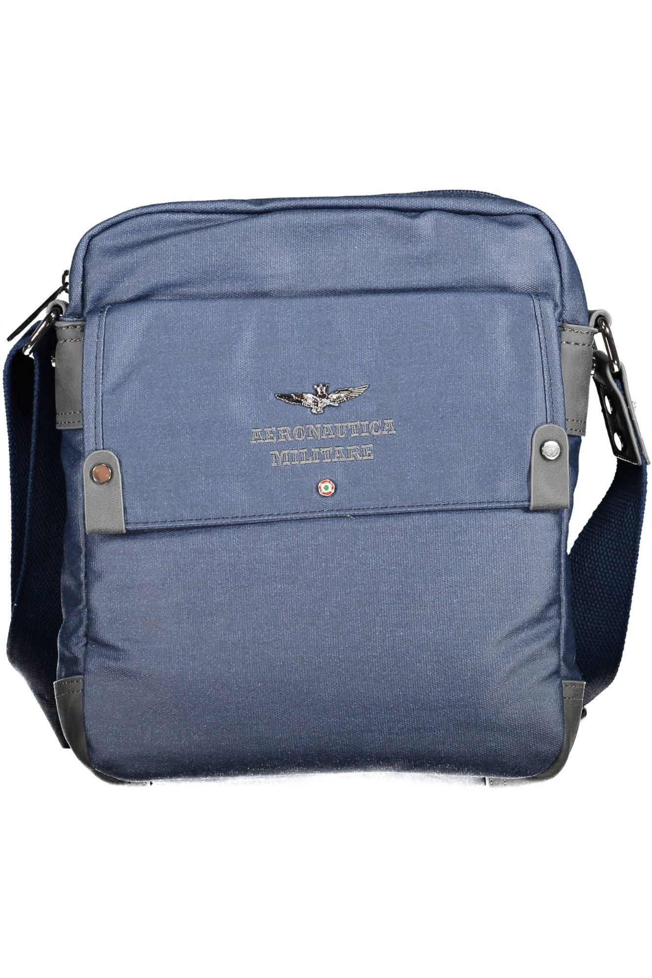 Aeronautica Militare Blue Cotton Men Shoulder Bag