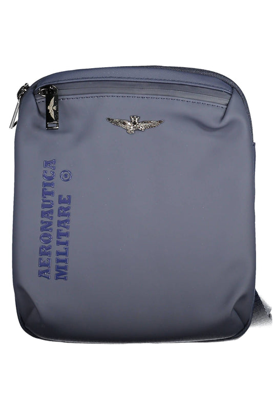 Aeronautica Militare Blue Polyester Men Shoulder Bag