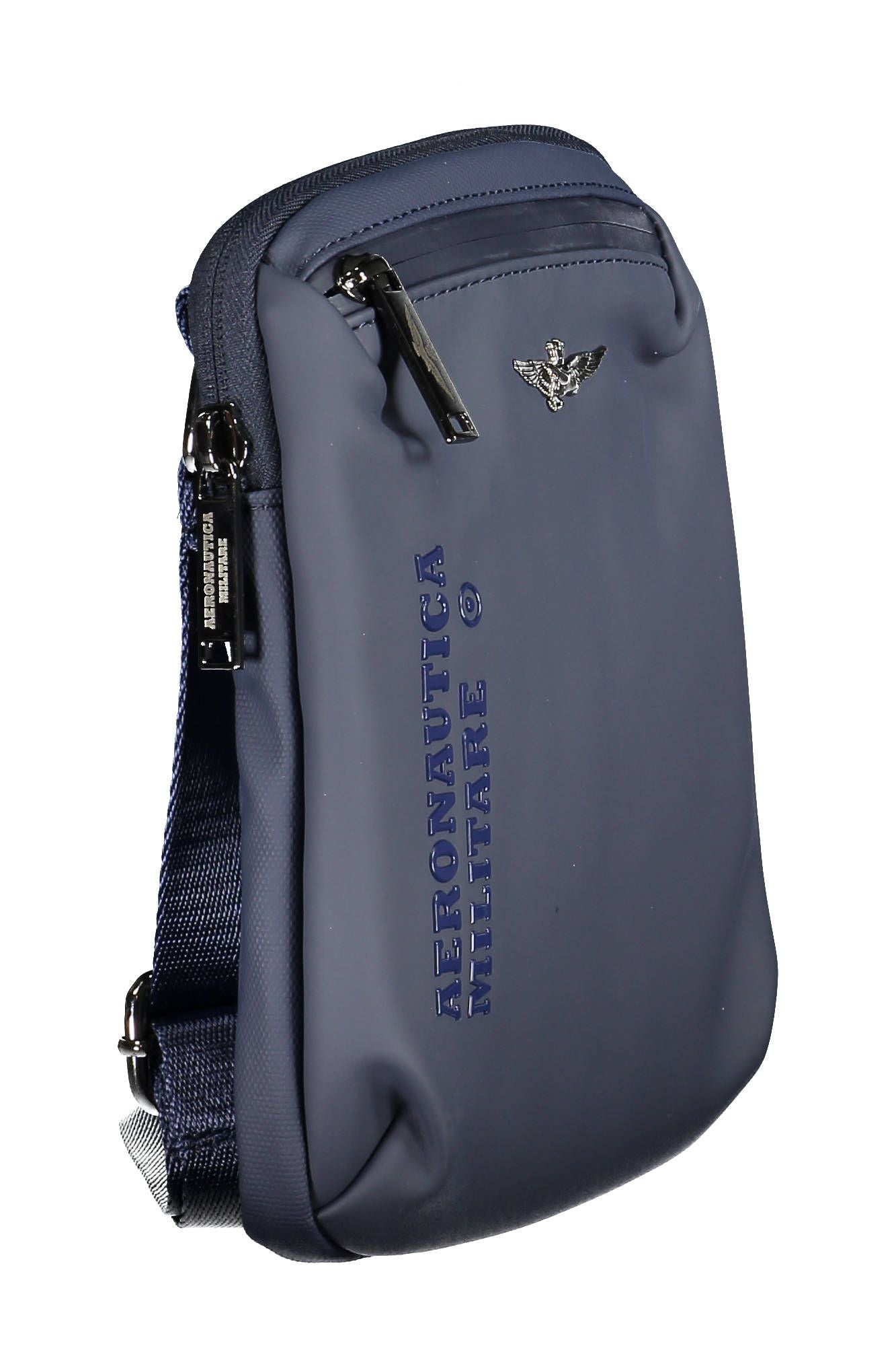 Aeronautica Militare Blue Polyester Men Shoulder Bag