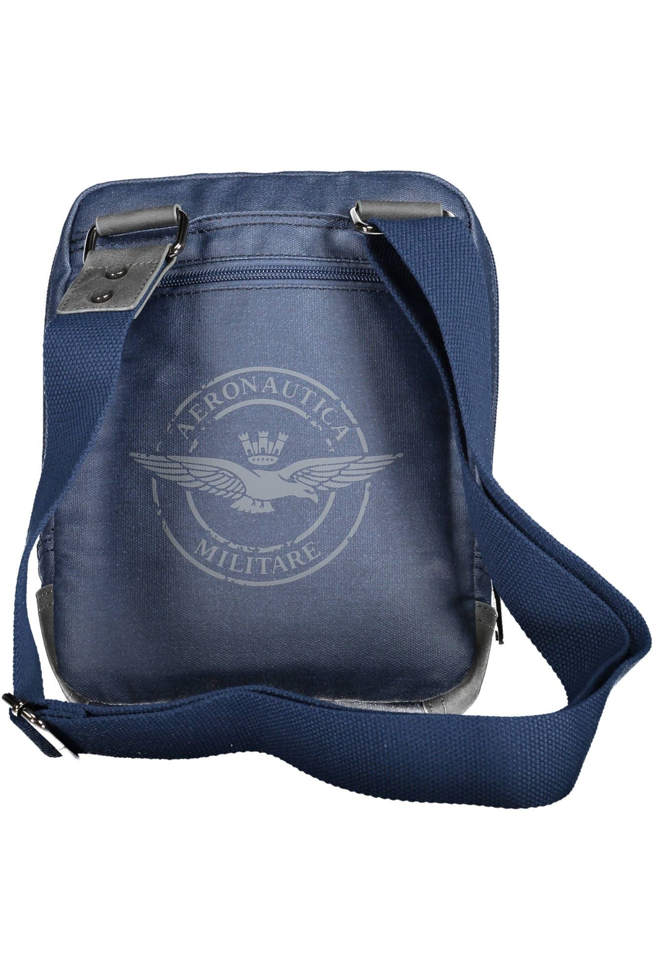 Aeronautica Militare Blue Cotton Men Shoulder Bag