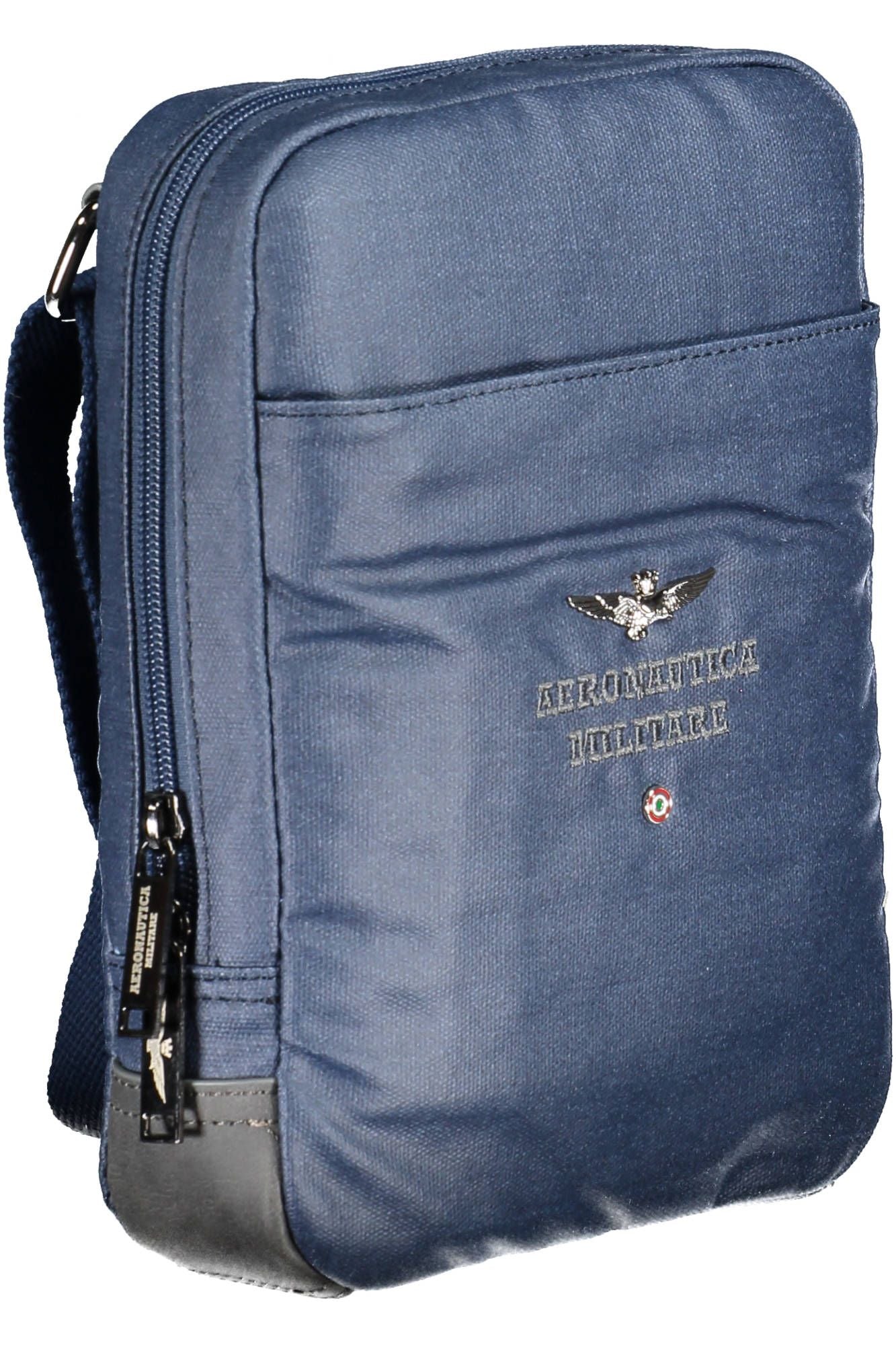 Aeronautica Militare Blue Cotton Men Shoulder Bag