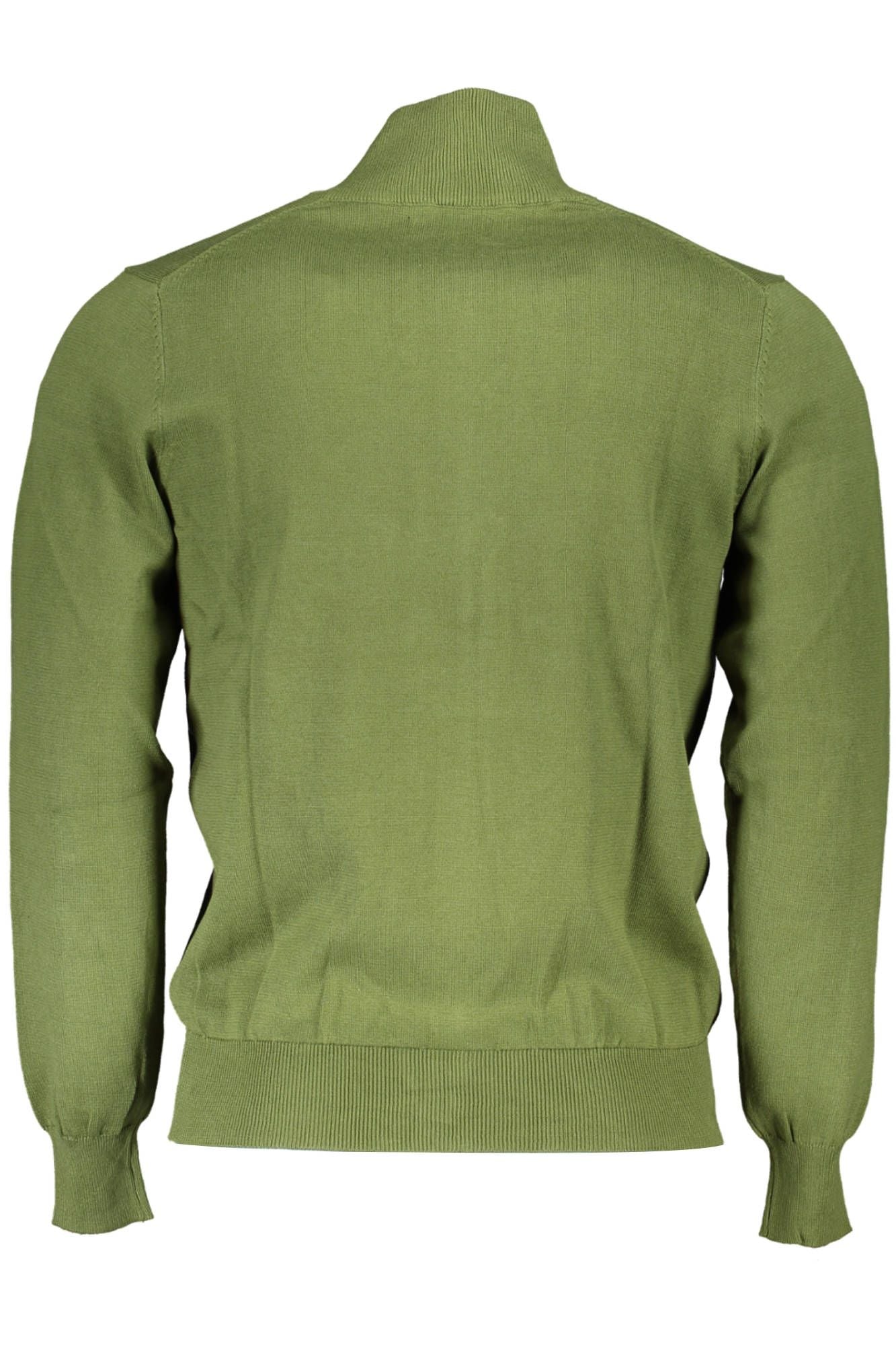 U.S. Grand Polo Green Cotton Men Sweater Turtleneck Long Sleeve