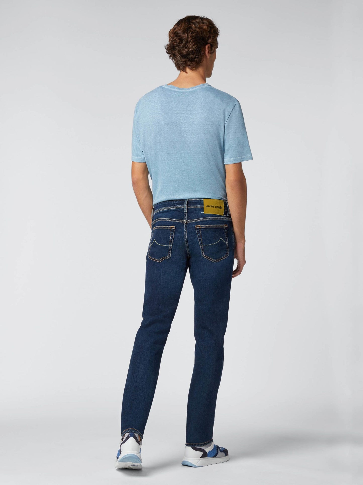 Jacob Cohen Blue Cotton Men Jeans