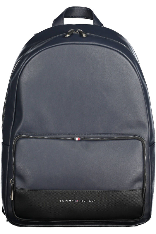 Tommy Hilfiger Blue Polyurethane Men Backpack