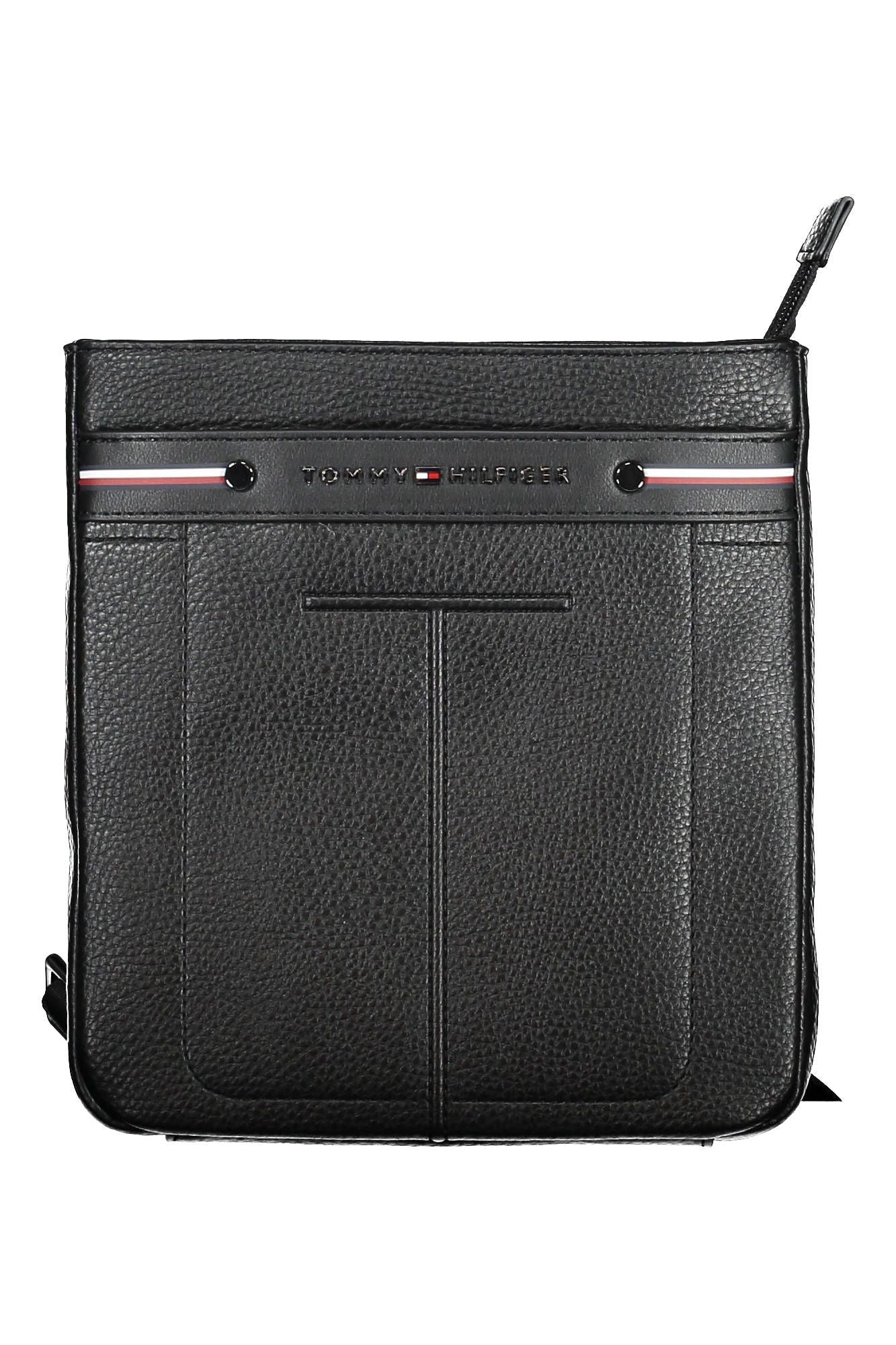 Tommy Hilfiger Black Polyurethane Men Shoulder Bag