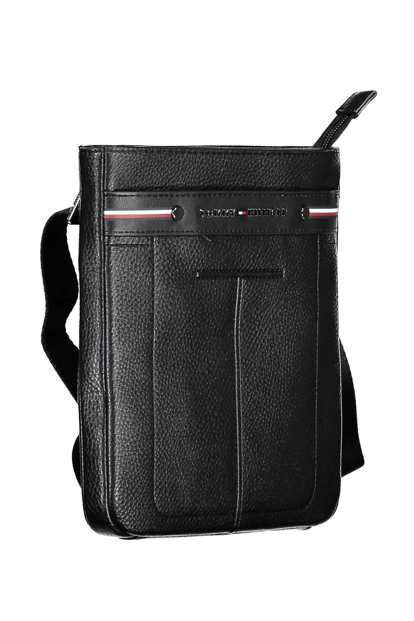 Tommy Hilfiger Black Polyurethane Men Shoulder Bag