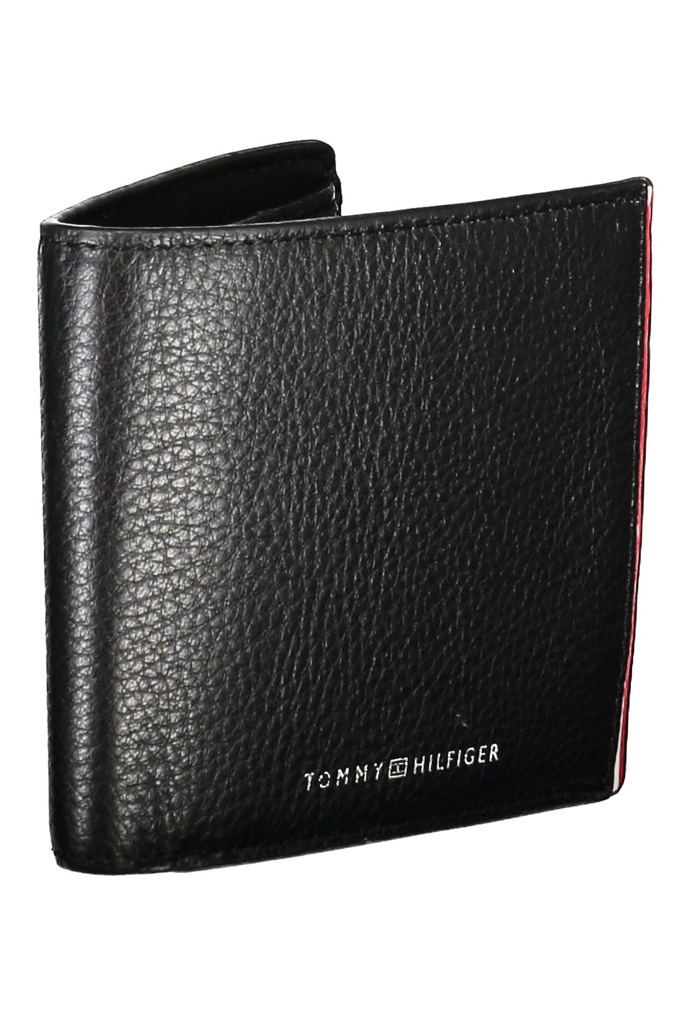 Tommy Hilfiger Black Leather Men Wallet