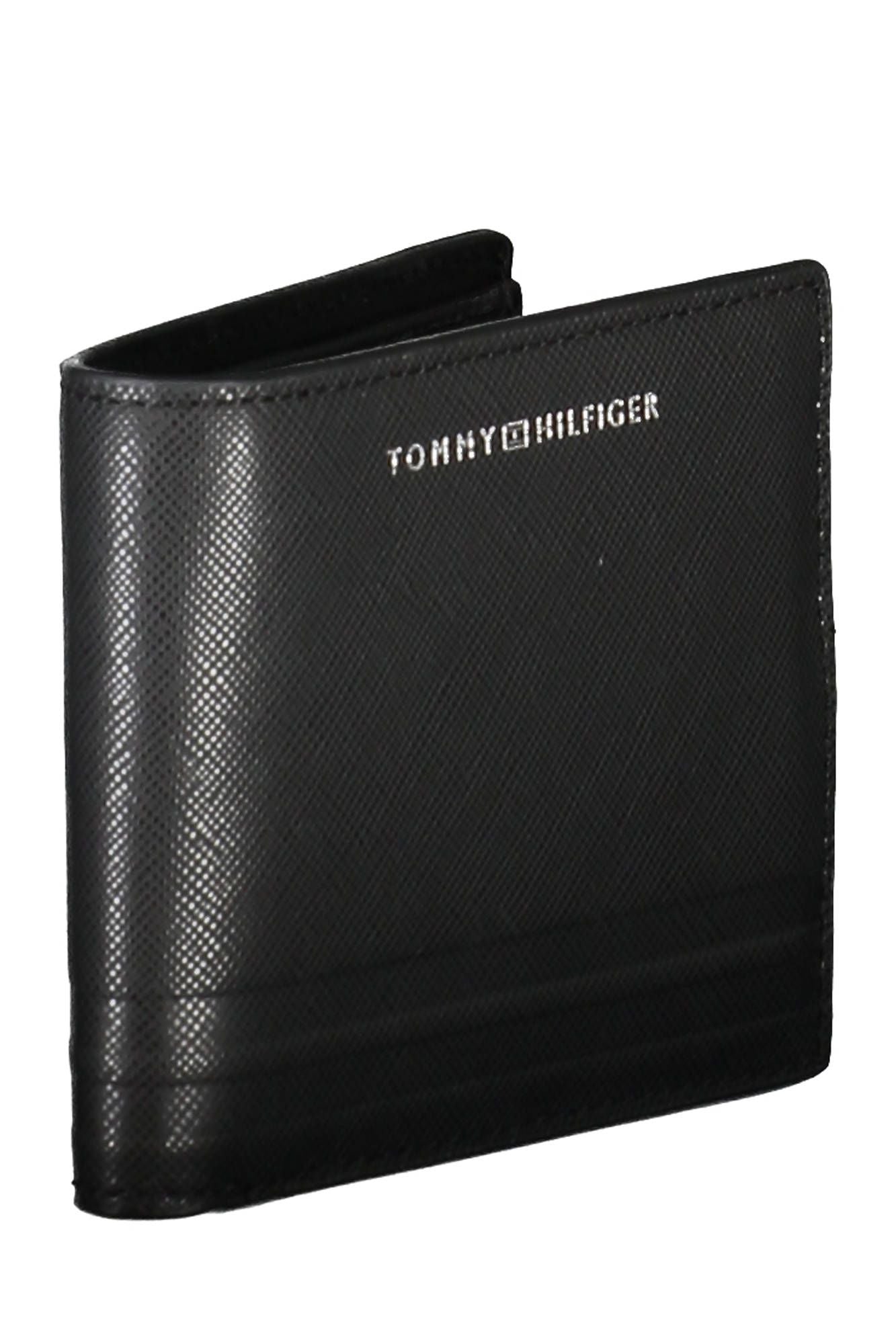 Tommy Hilfiger Black Leather Men Wallet