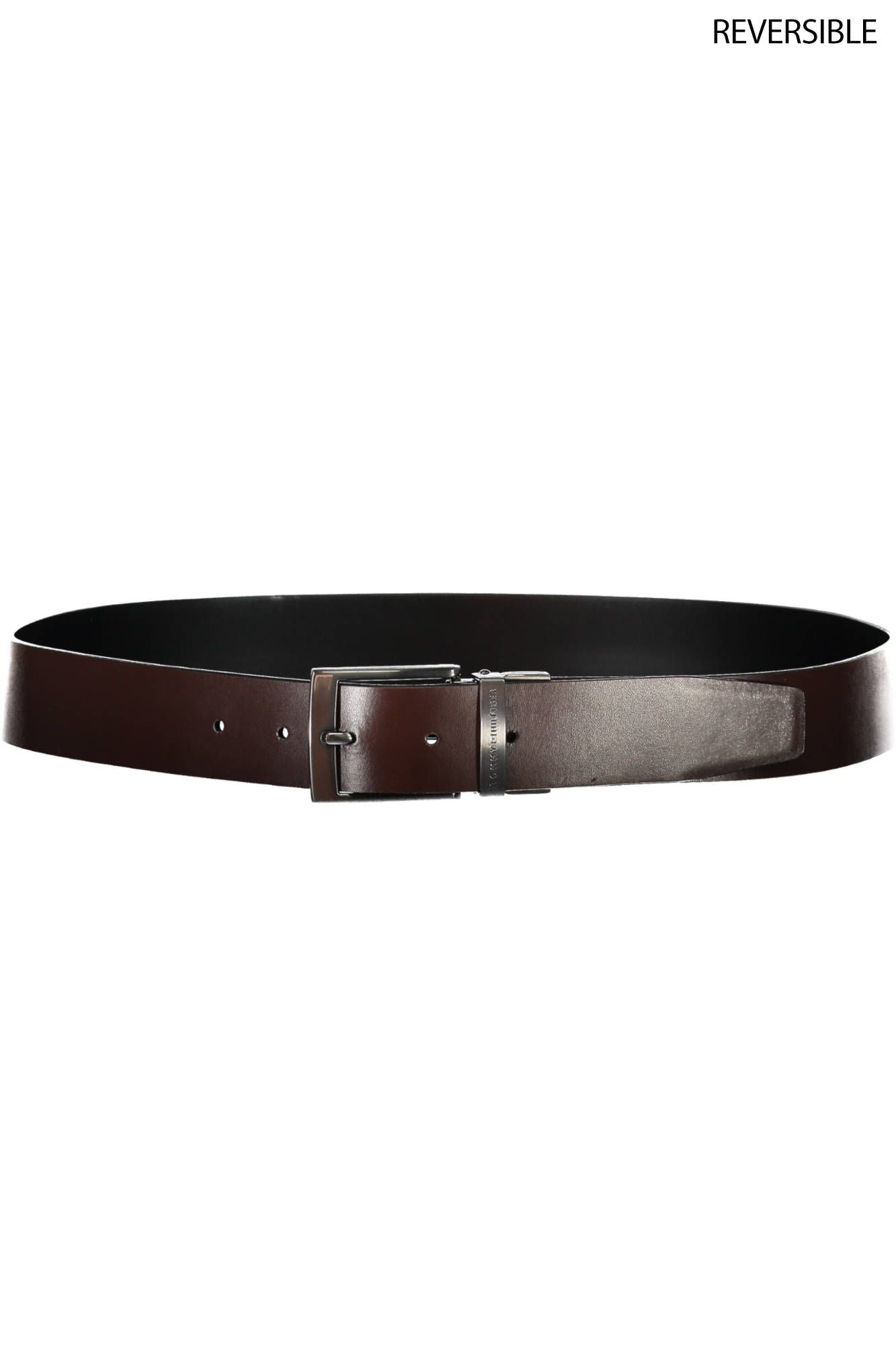 Tommy Hilfiger Black Leather Men Belt