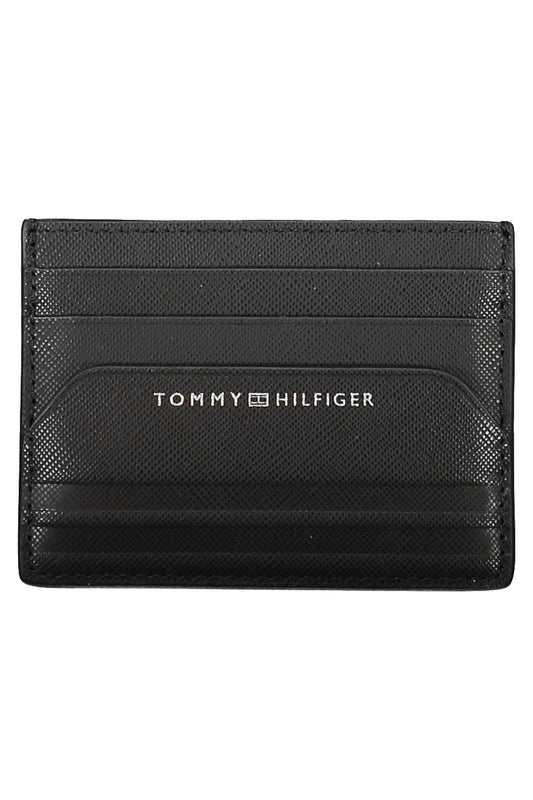 Tommy Hilfiger Black Leather Men Card Holder