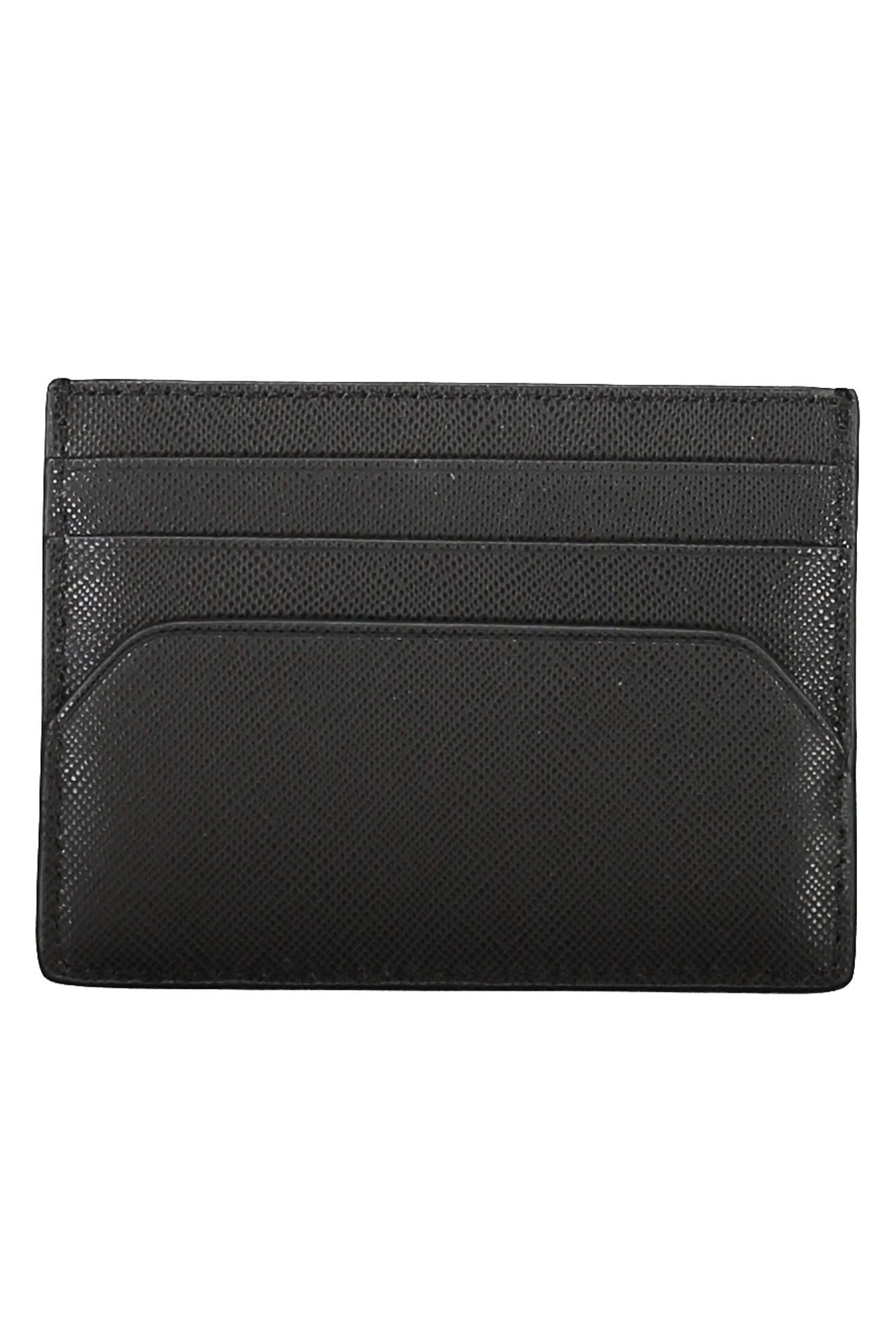 Tommy Hilfiger Black Leather Men Card Holder