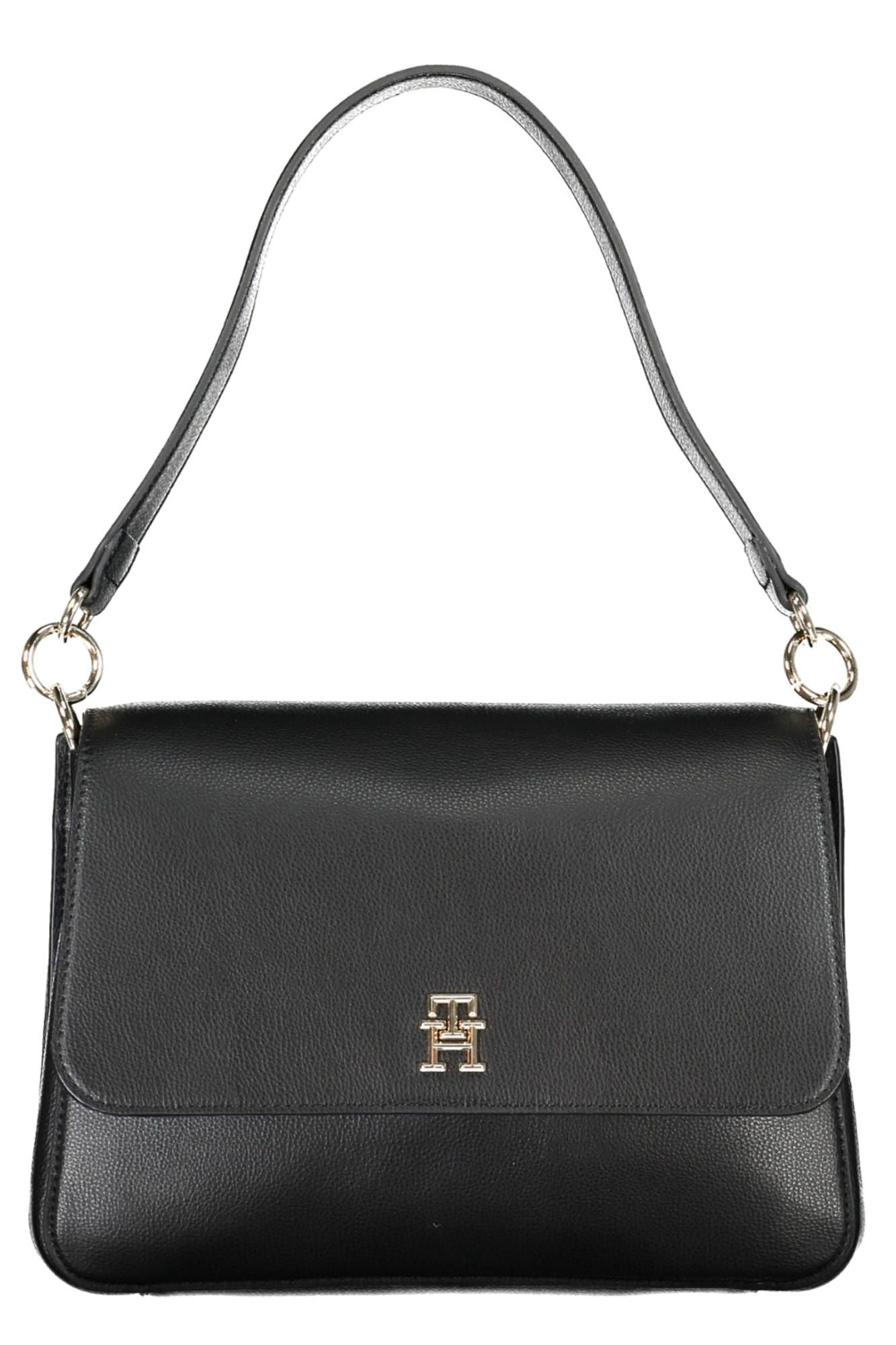 Tommy Hilfiger Black Polyester Women Handbag